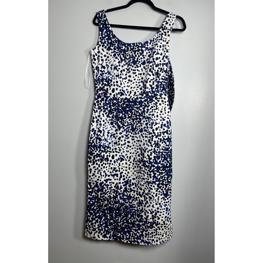 SAMANTHA SUNG Charlie Sheath Dress with Belt Size 6 Blue Black NEW Designer